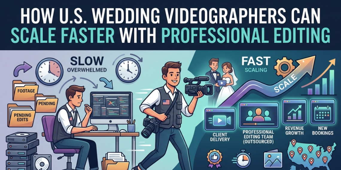 How U.S. Wedding Videographers Can Scale Faster with Professional Editing